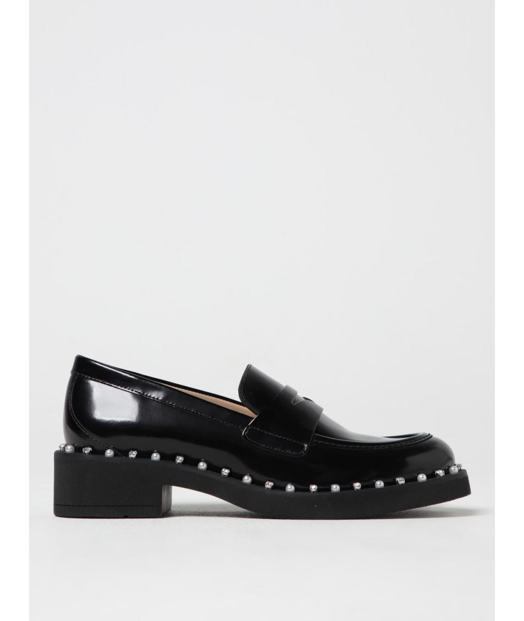 STUART WEITZMAN Черные лоферы из лакированной кожи, фото 5