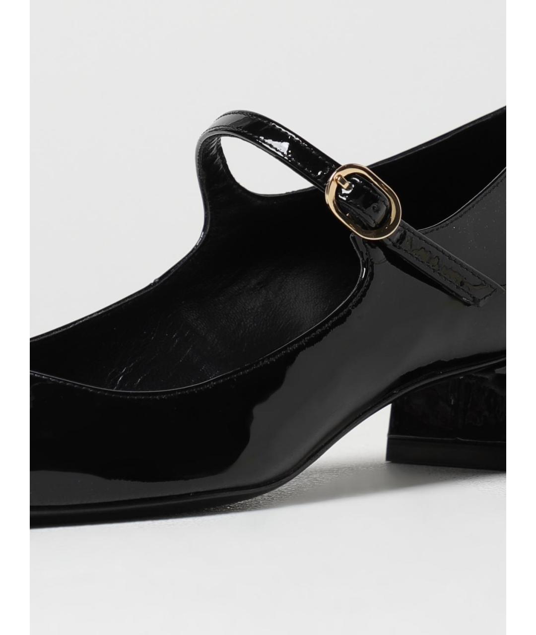STUART WEITZMAN Черные туфли из лакированной кожи, фото 4