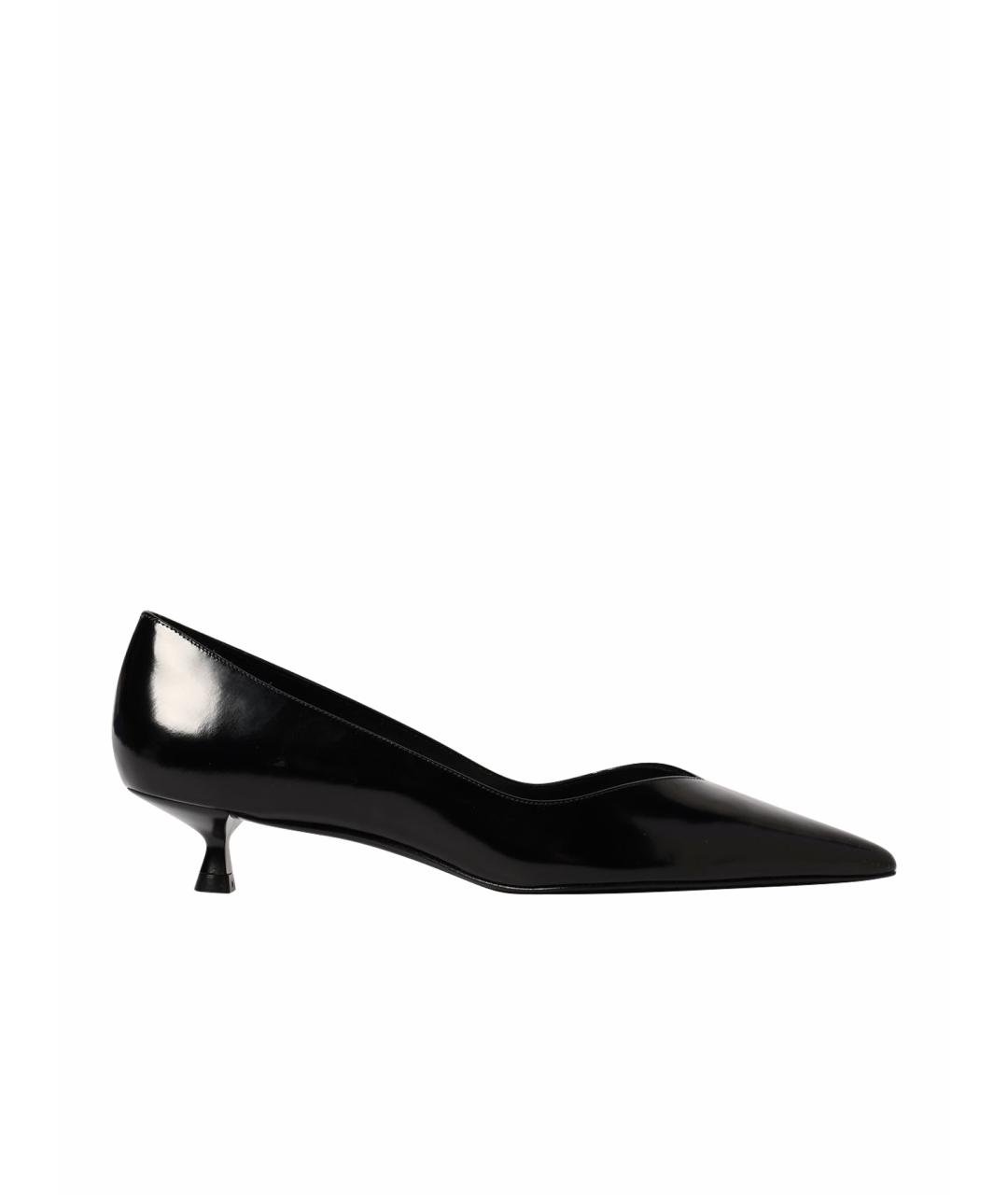 STUART WEITZMAN Черные кожаные туфли, фото 1