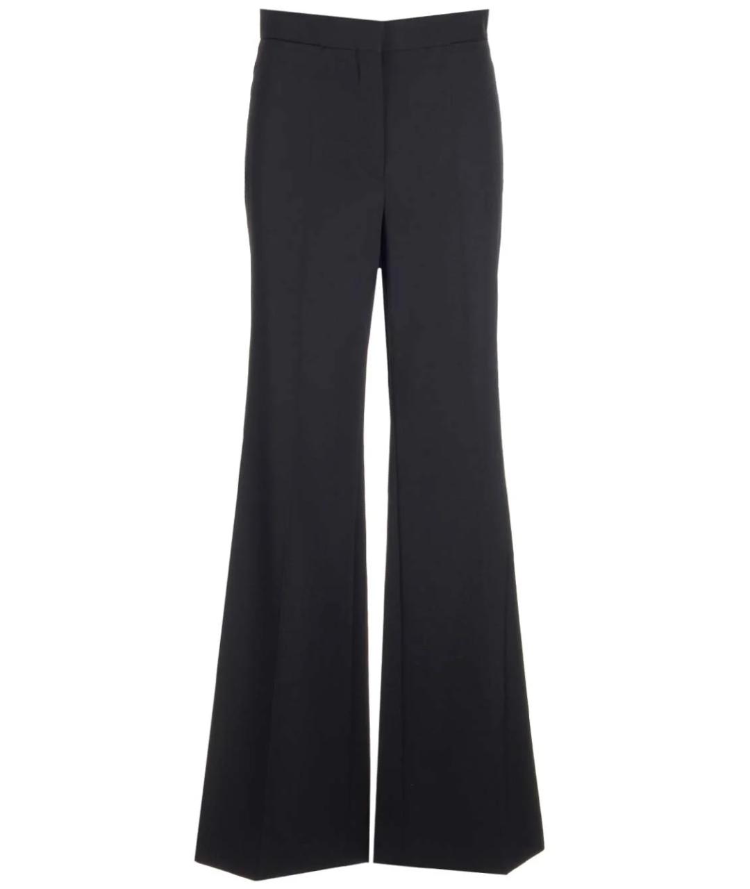 STELLA MCCARTNEY Черные шерстяные прямые брюки, фото 1