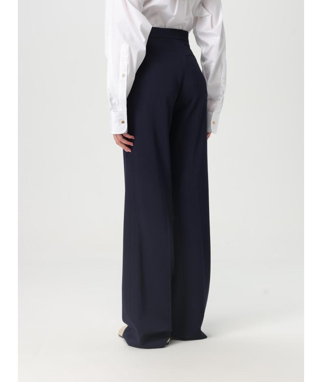 STELLA MCCARTNEY Темно-синие прямые брюки, фото 4