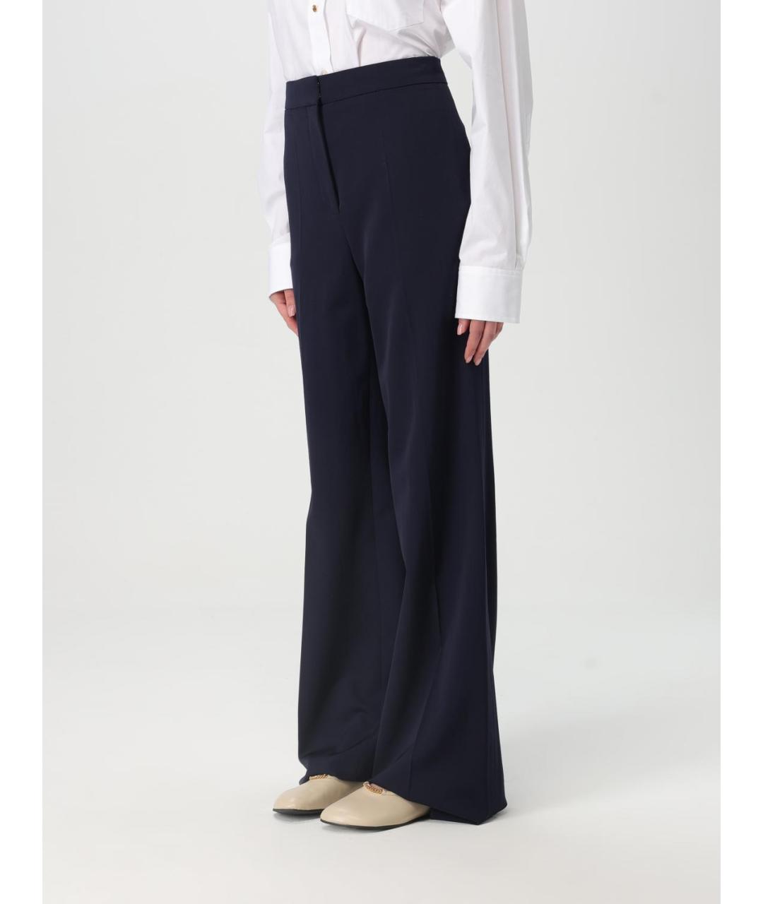STELLA MCCARTNEY Темно-синие прямые брюки, фото 5