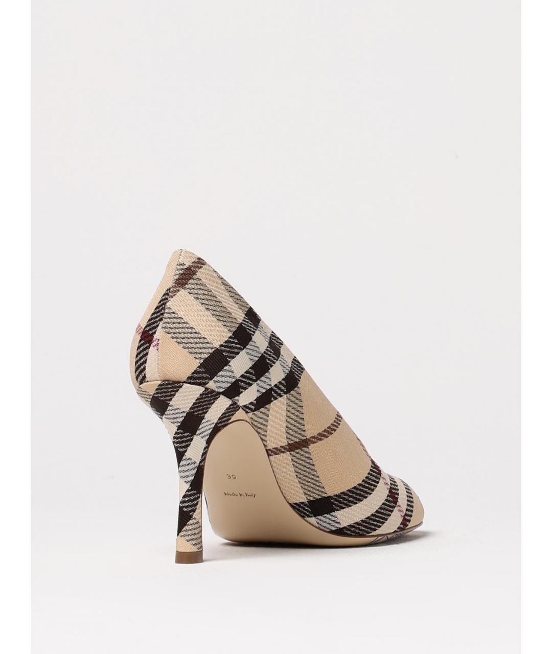 BURBERRY Бежевые туфли, фото 3