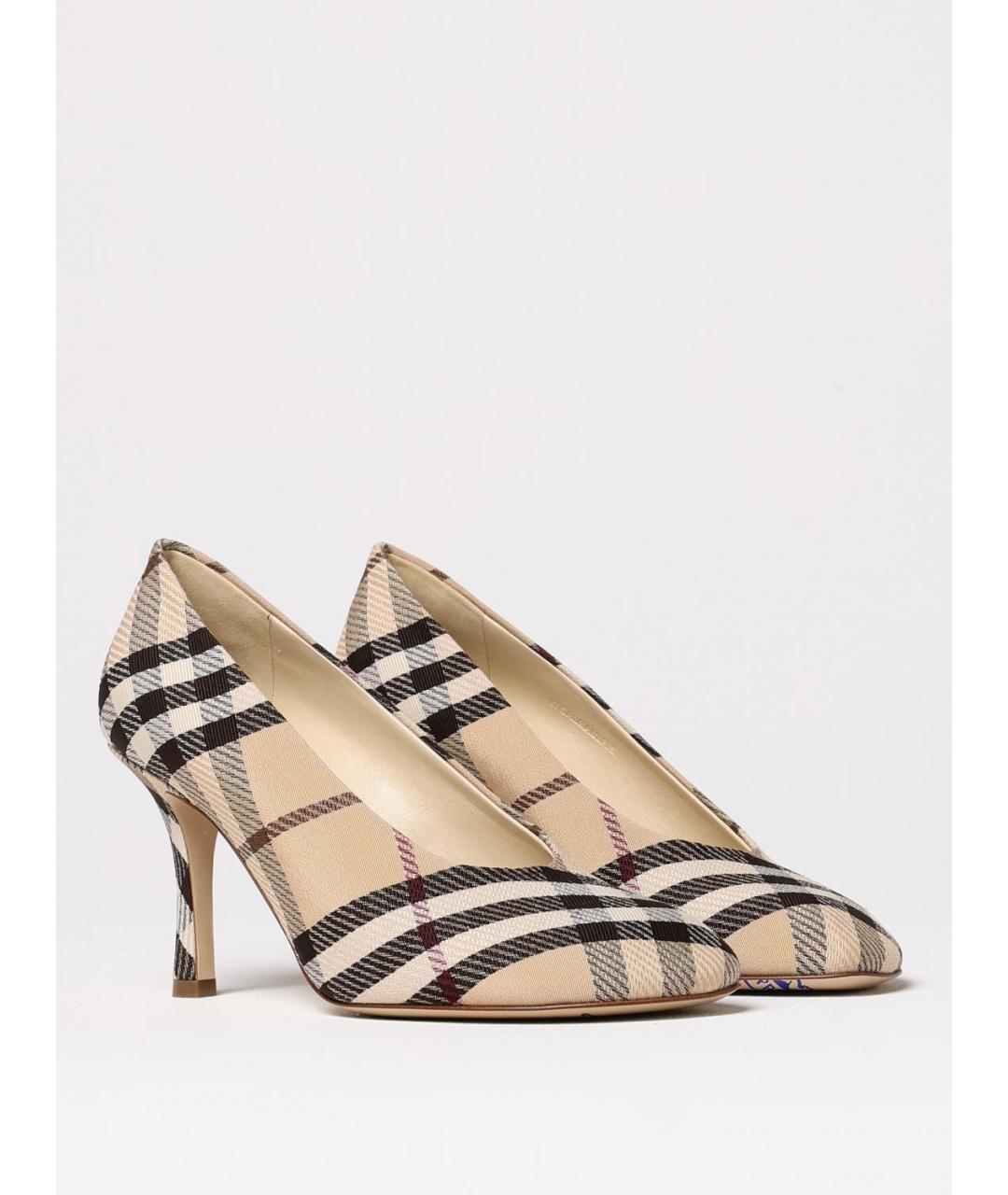 BURBERRY Бежевые туфли, фото 2