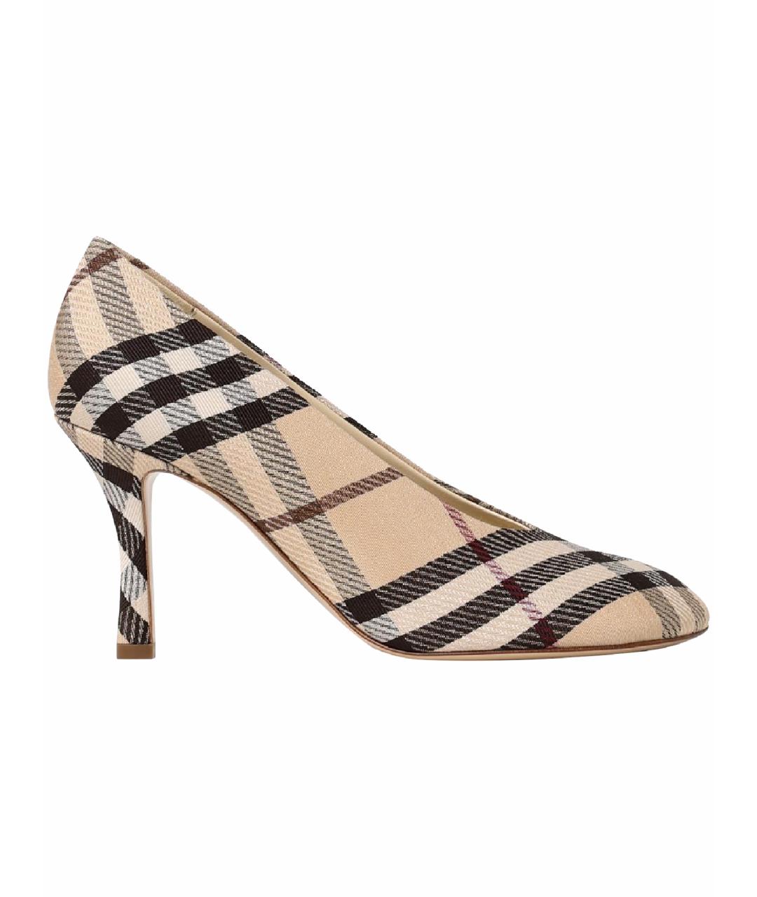 BURBERRY Бежевые туфли, фото 1