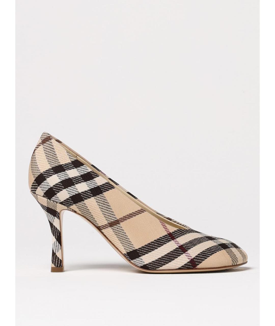 BURBERRY Бежевые туфли, фото 5