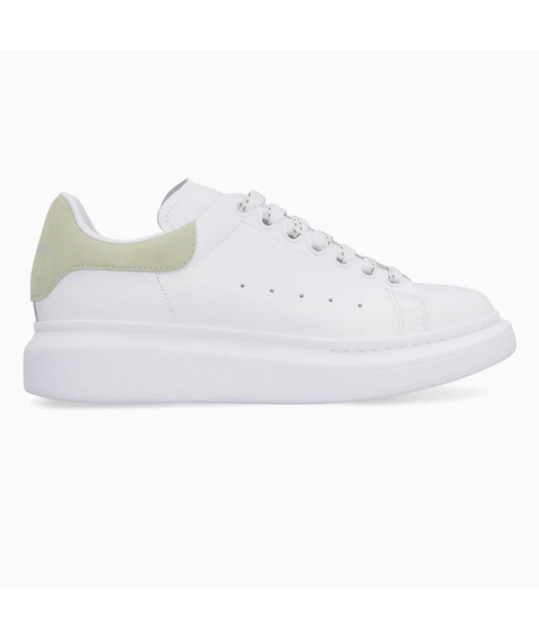 ALEXANDER MCQUEEN Белые кожаные кроссовки, фото 4