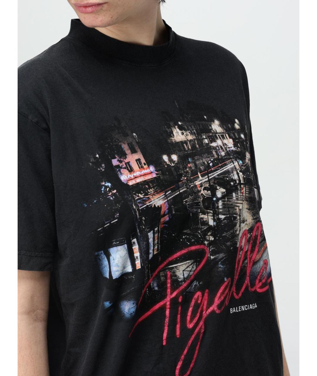 BALENCIAGA Черная футболка, фото 6