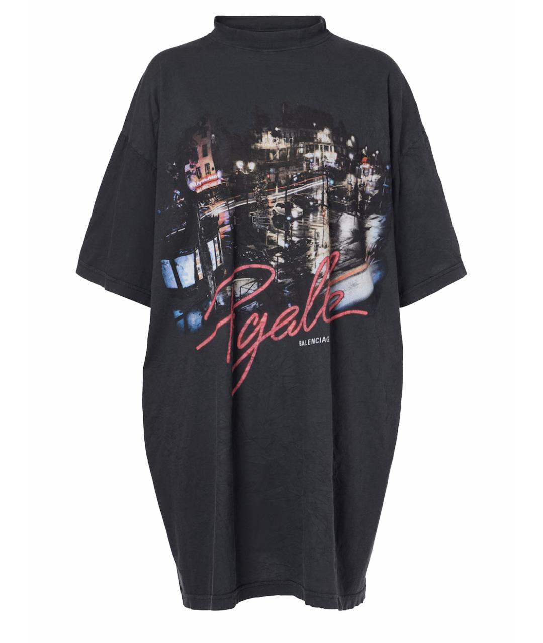 BALENCIAGA Черная футболка, фото 1