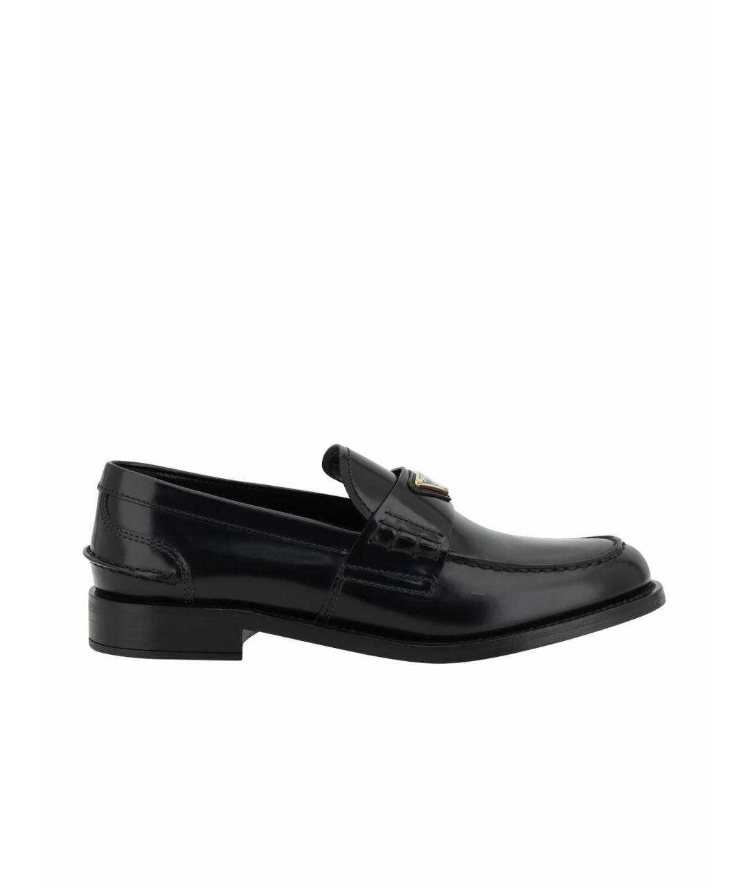 PRADA Черные кожаные лоферы, фото 4