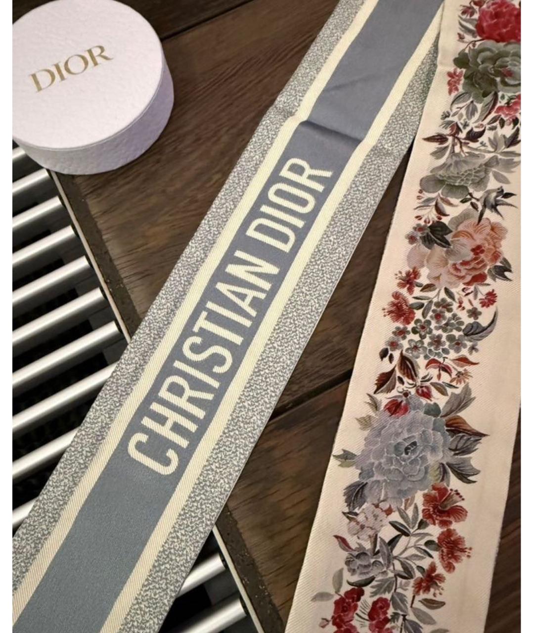 CHRISTIAN DIOR Серая повязка на голову, фото 7
