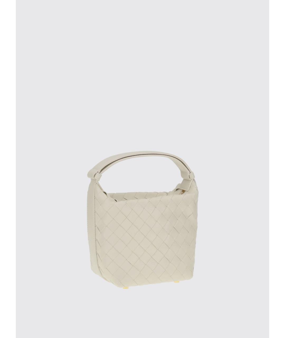 BOTTEGA VENETA Бежевая кожаная сумка с короткими ручками, фото 2