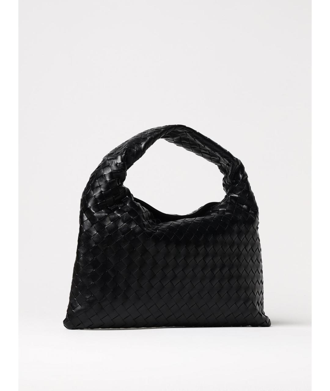 BOTTEGA VENETA Черная кожаная сумка через плечо, фото 2