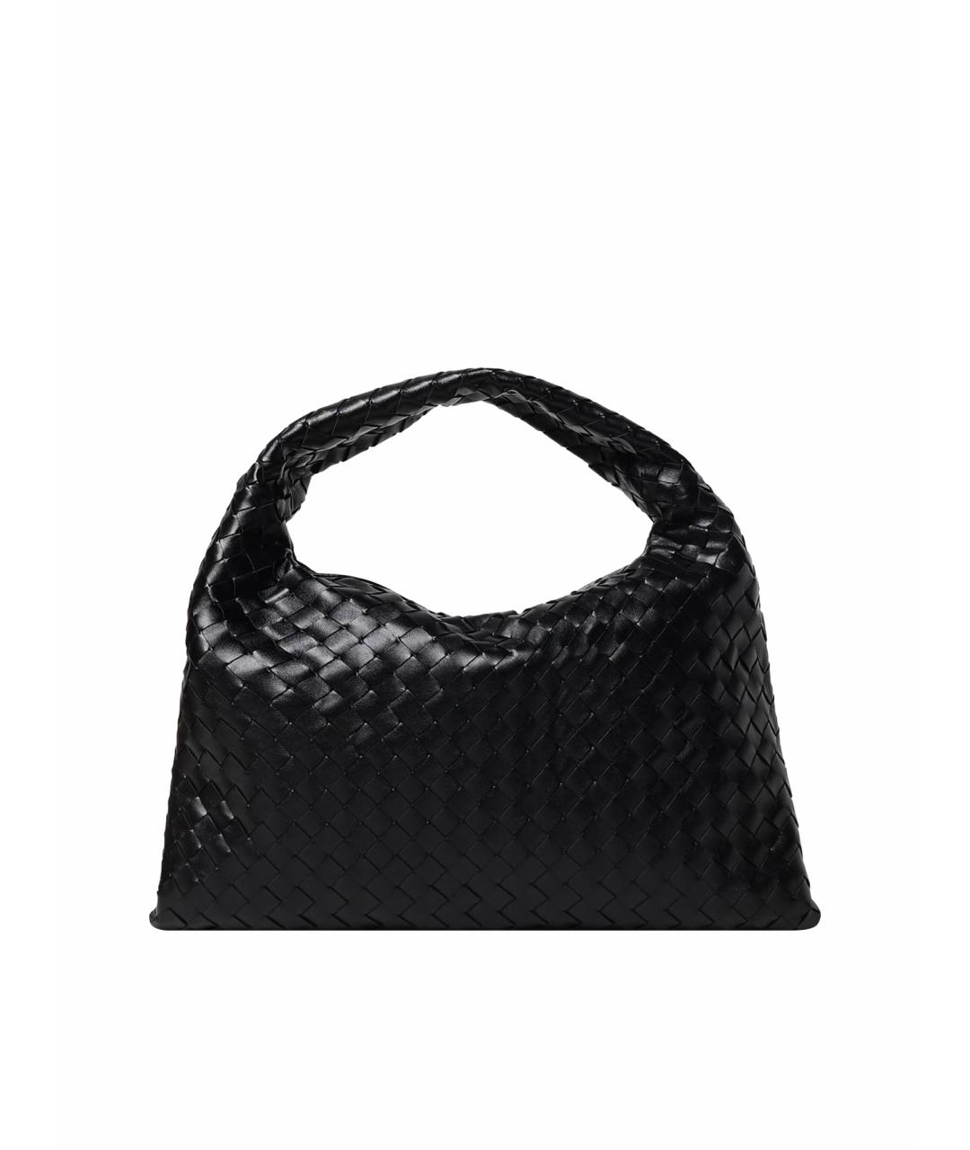 BOTTEGA VENETA Черная кожаная сумка через плечо, фото 1