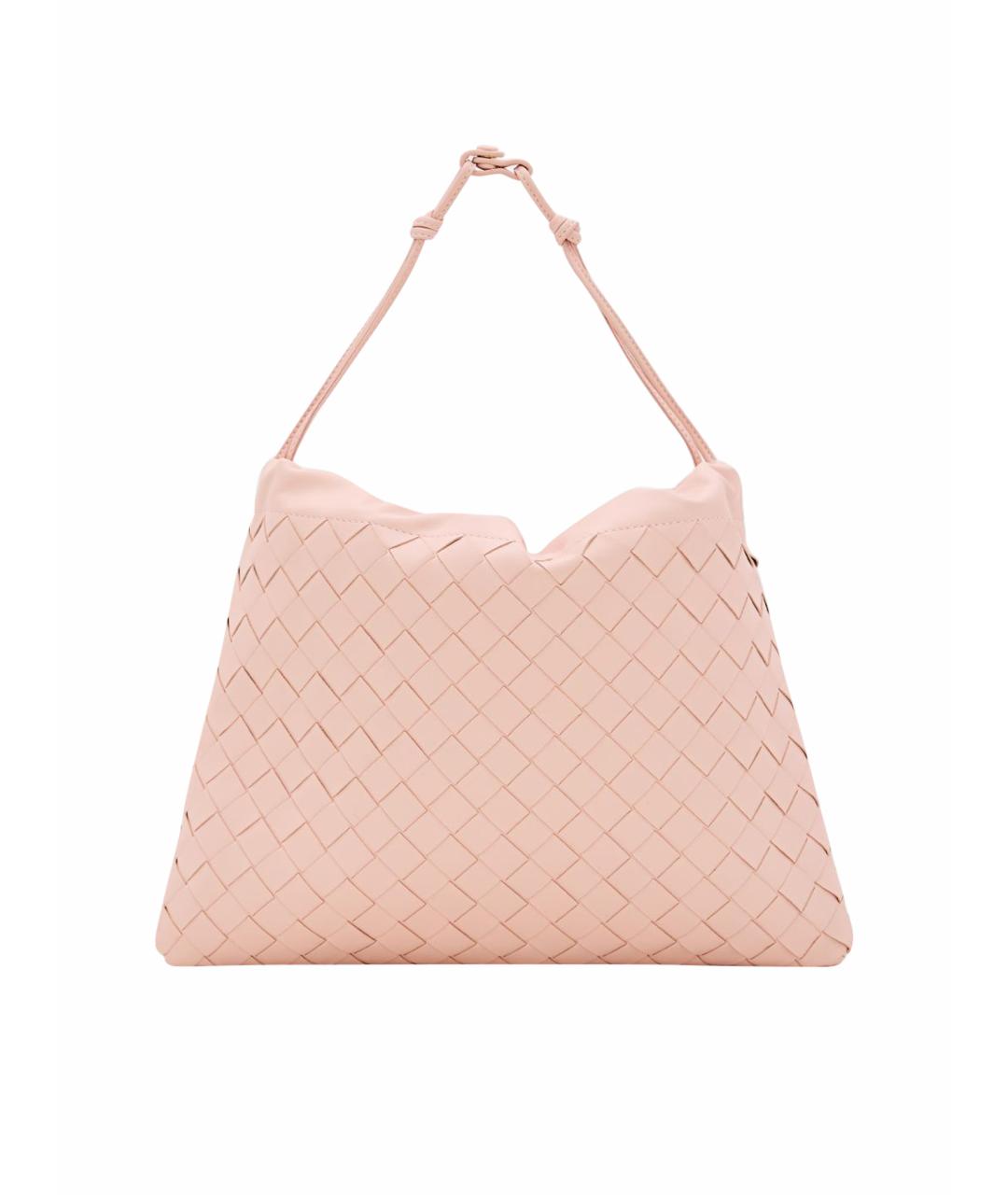 BOTTEGA VENETA Розовая кожаная сумка тоут, фото 1
