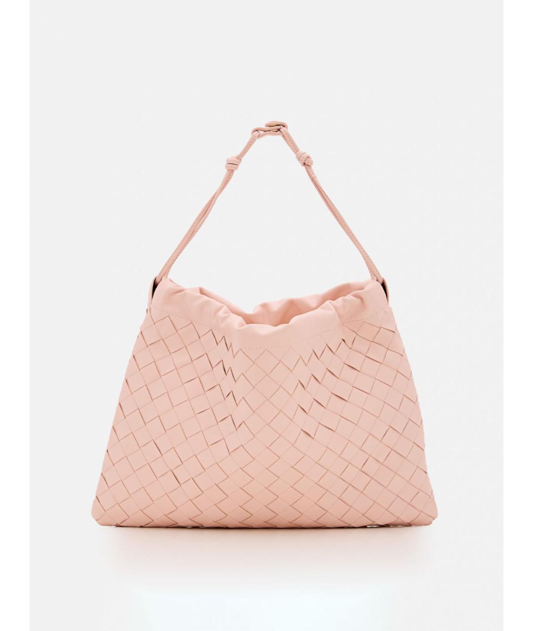BOTTEGA VENETA Розовая кожаная сумка тоут, фото 3
