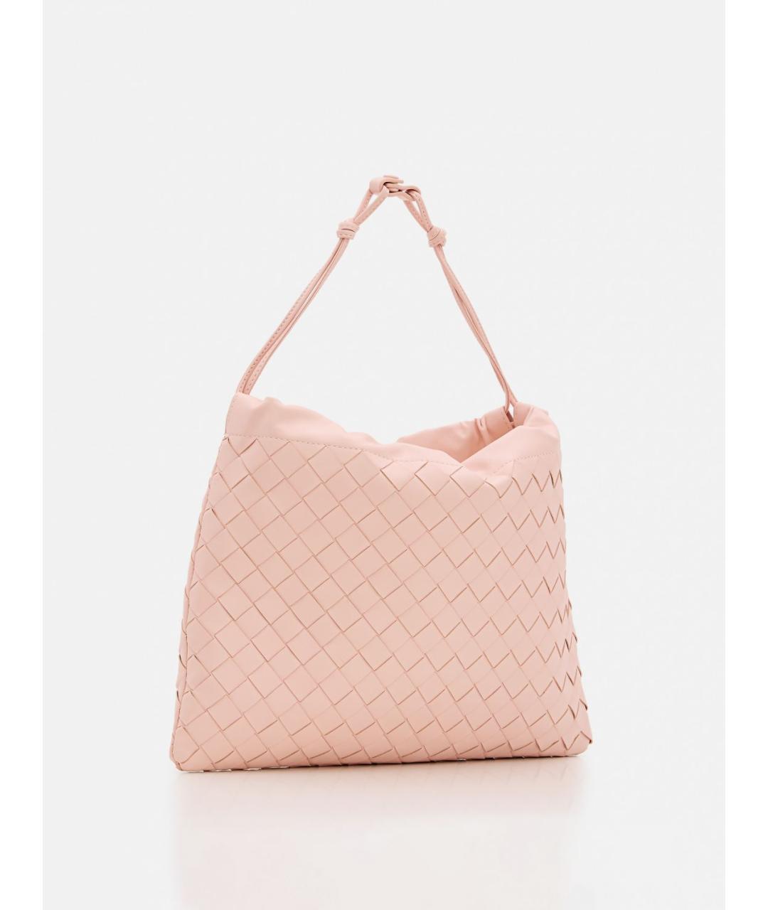 BOTTEGA VENETA Розовая кожаная сумка тоут, фото 4