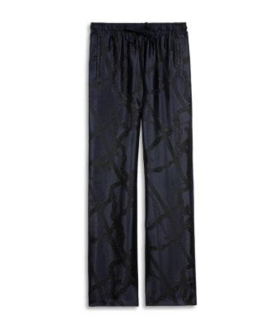 ZADIG & VOLTAIRE Темно-синие вискозные прямые брюки, фото 7