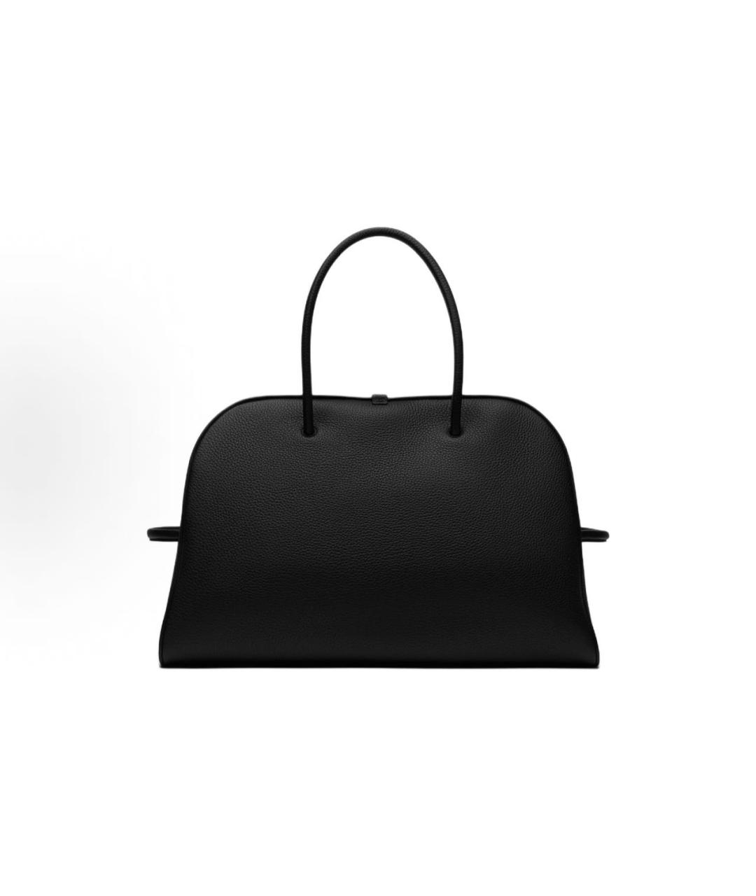 JACQUEMUS Черная кожаная сумка с короткими ручками, фото 4