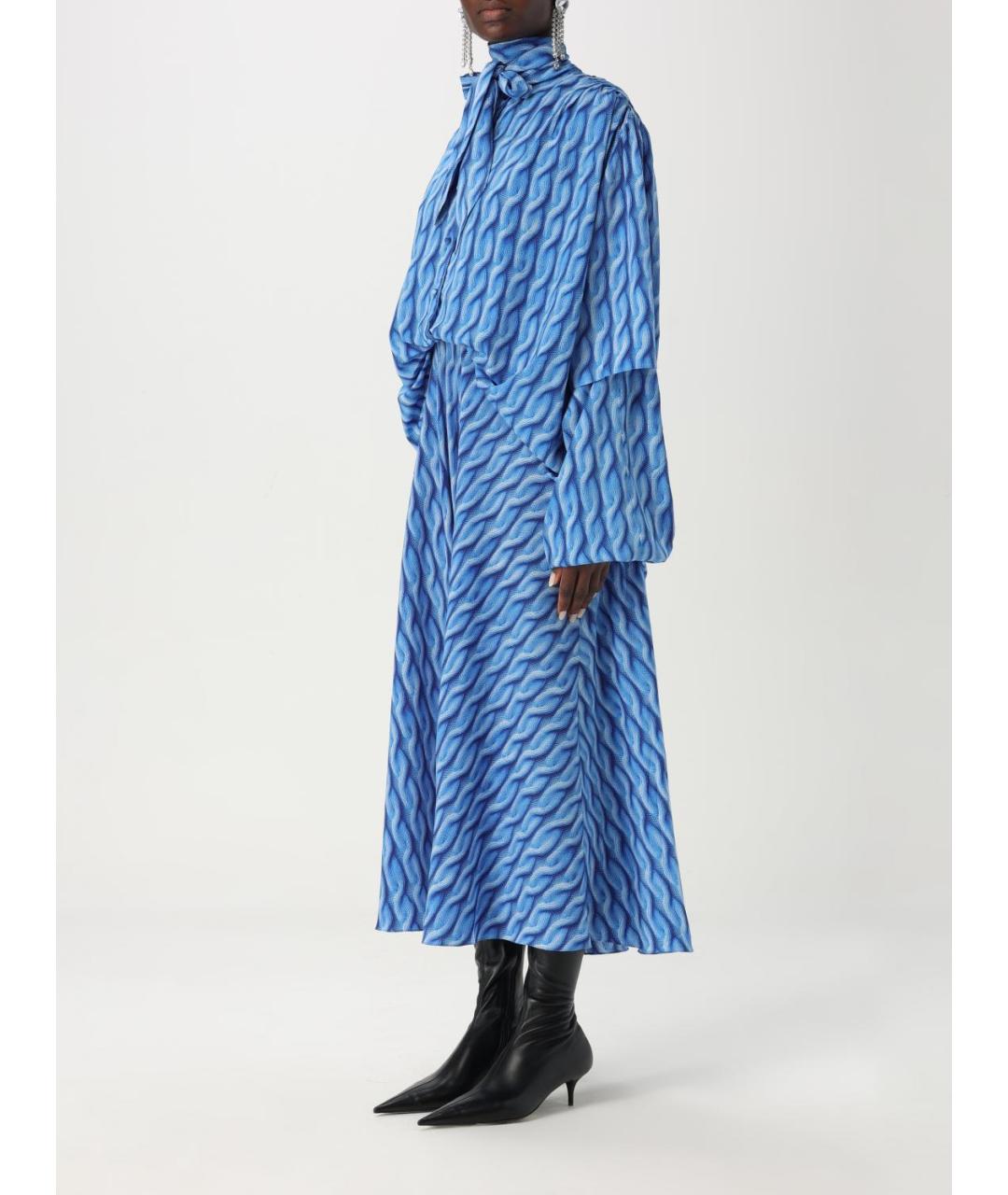 BALENCIAGA Синее платье, фото 5