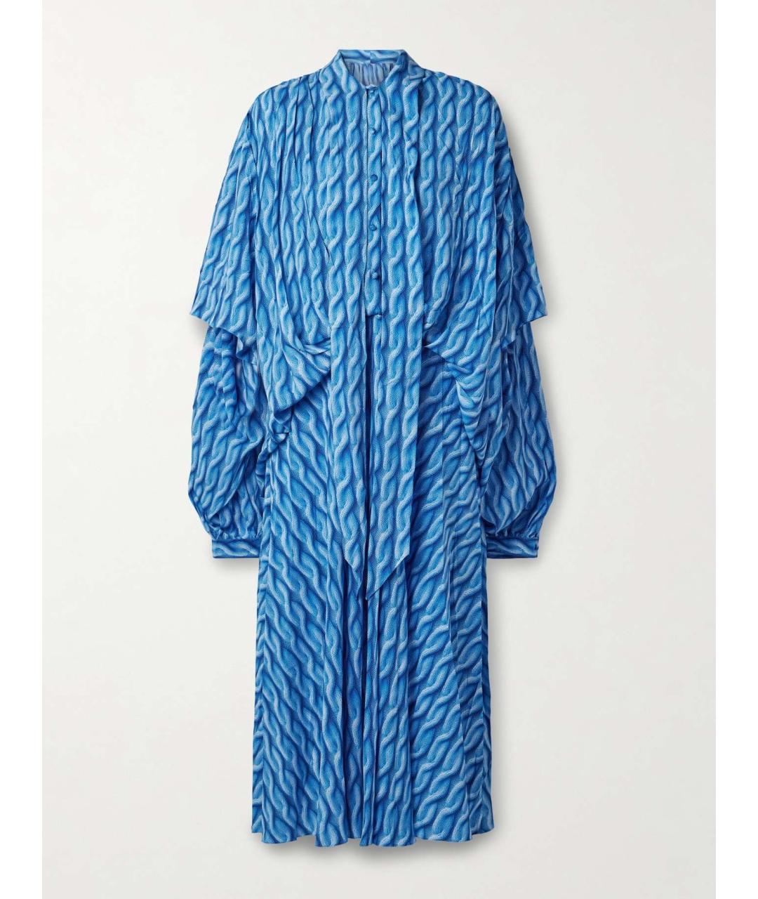 BALENCIAGA Синее платье, фото 7