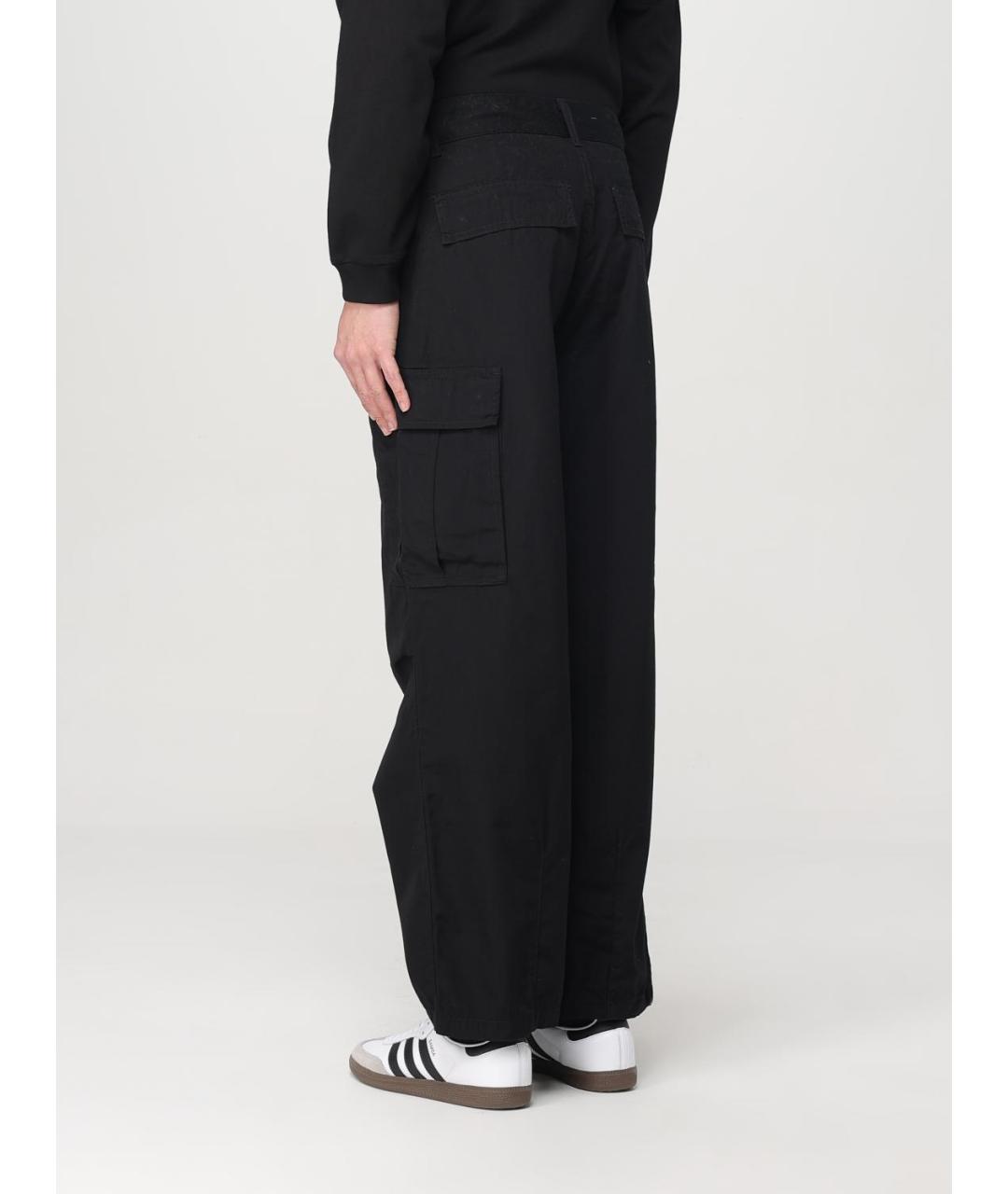 CARHARTT WIP Черные хлопковые повседневные брюки, фото 3