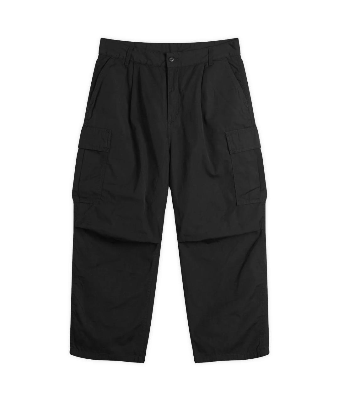 CARHARTT WIP Черные хлопковые повседневные брюки, фото 1