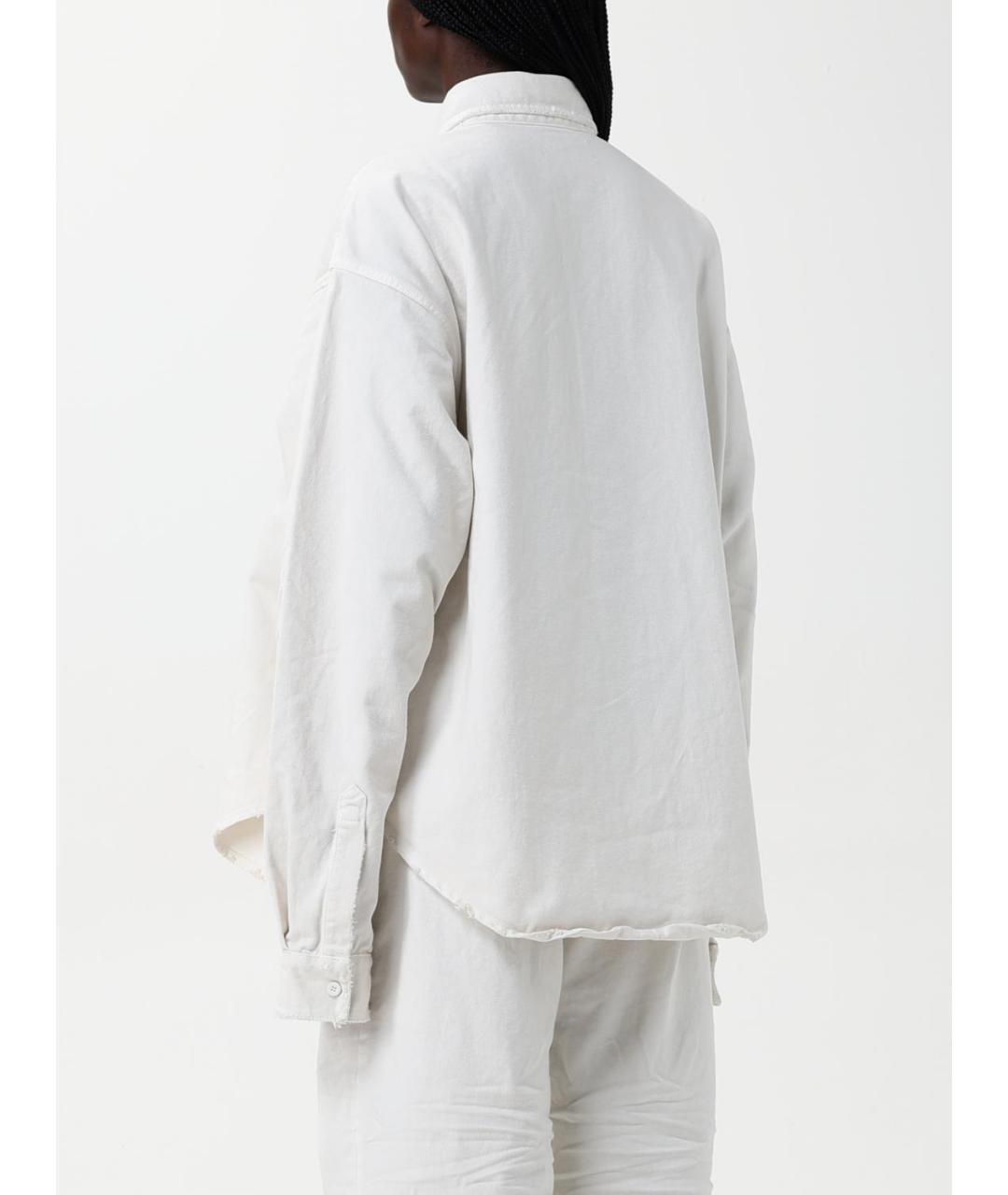 BALENCIAGA Белая хлопковая рубашка, фото 4