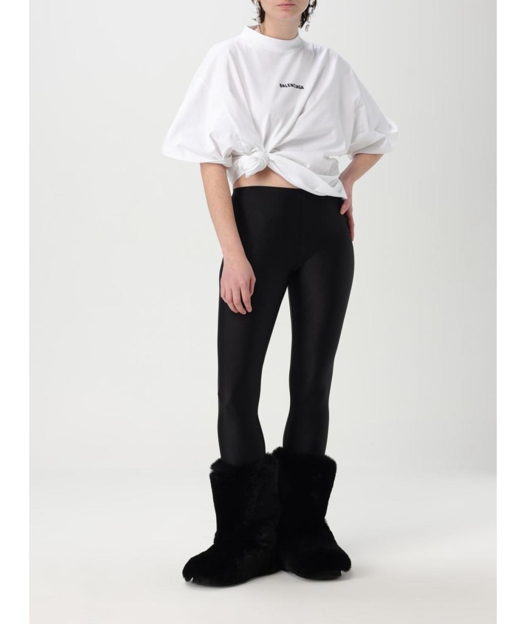 BALENCIAGA Белая хлопковая футболка, фото 3