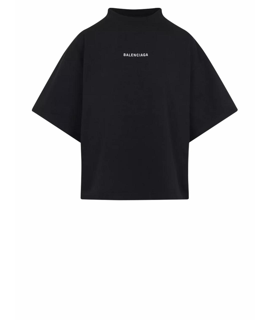 BALENCIAGA Черная футболка, фото 1
