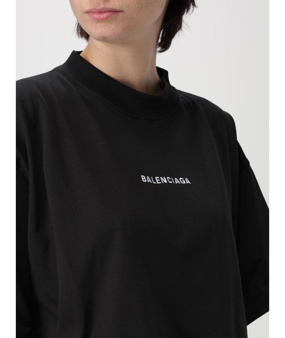 BALENCIAGA Черная футболка, фото 6