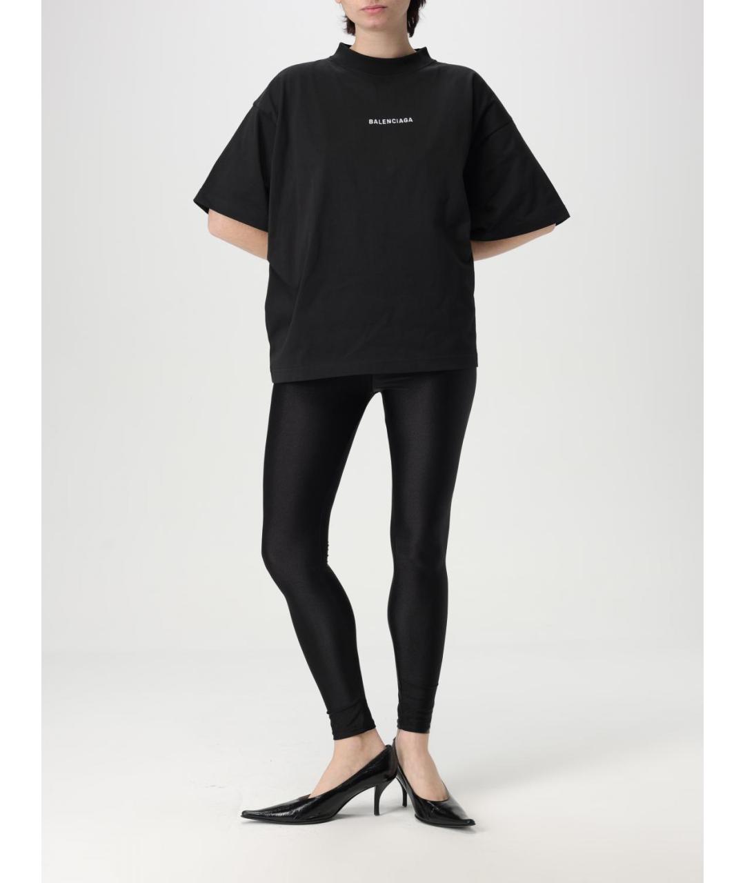 BALENCIAGA Черная футболка, фото 3