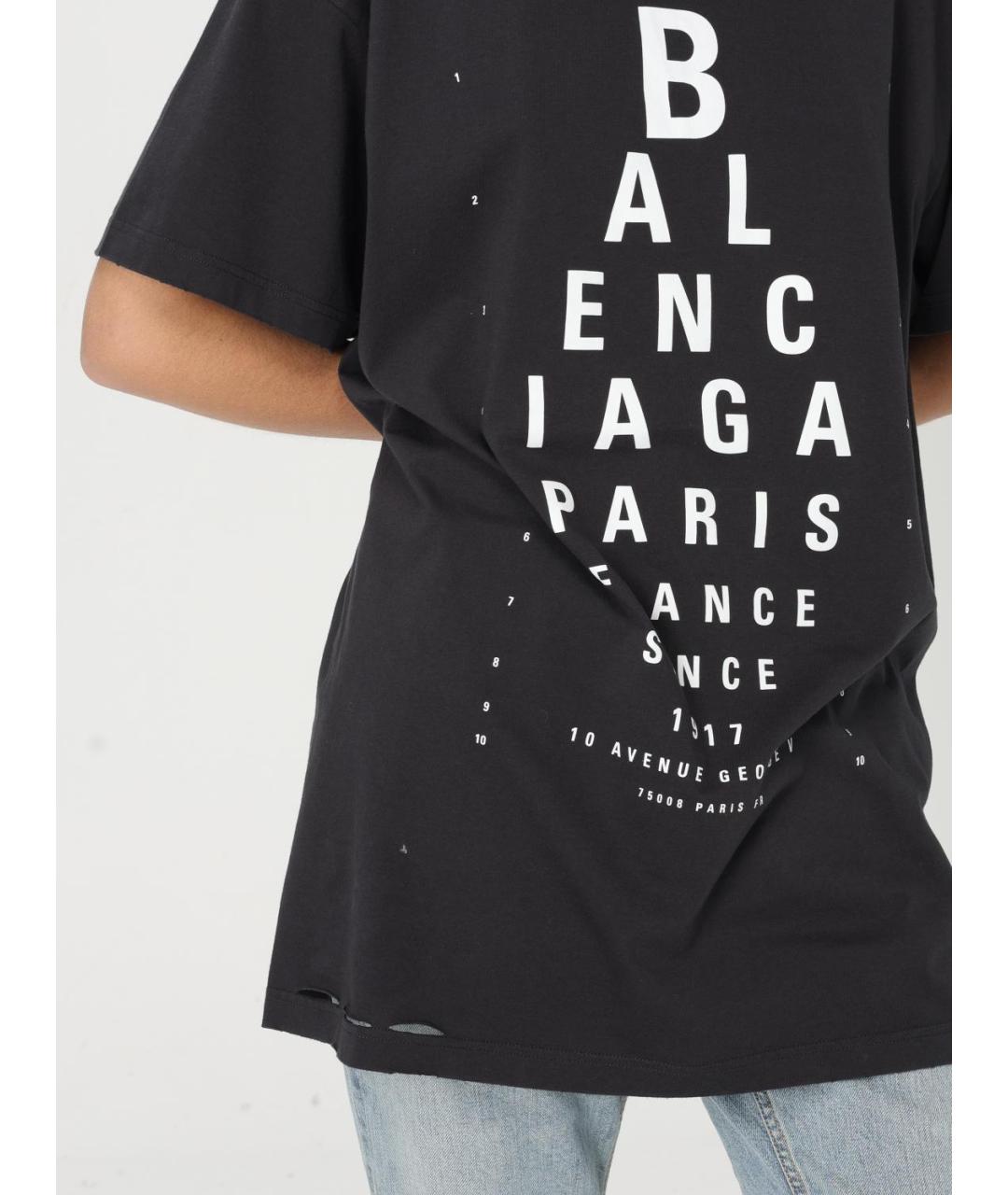 BALENCIAGA Черная футболка, фото 6