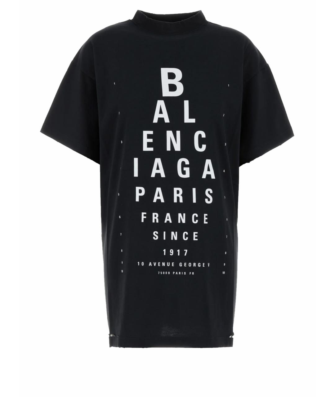 BALENCIAGA Черная футболка, фото 1