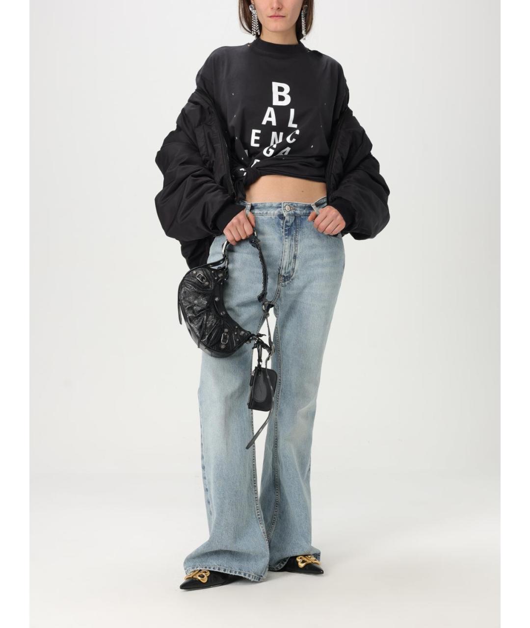 BALENCIAGA Черная футболка, фото 3