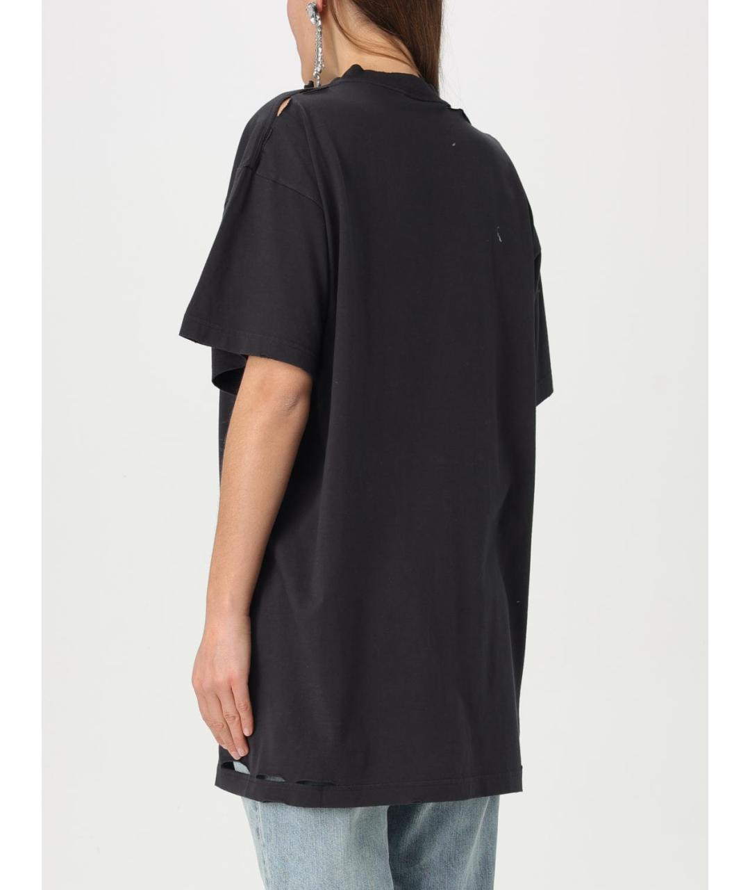 BALENCIAGA Черная футболка, фото 4