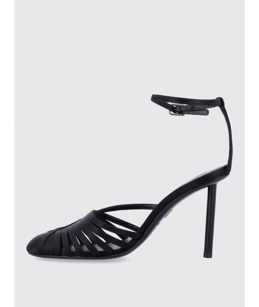 FERRAGAMO Черные текстильные босоножки, фото 3