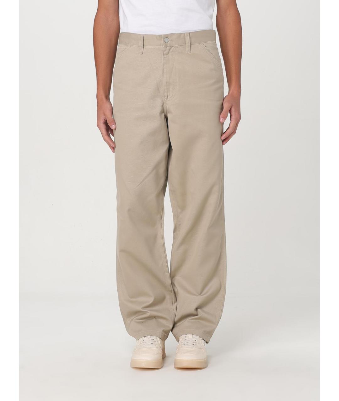 CARHARTT WIP Бежевые повседневные брюки, фото 2