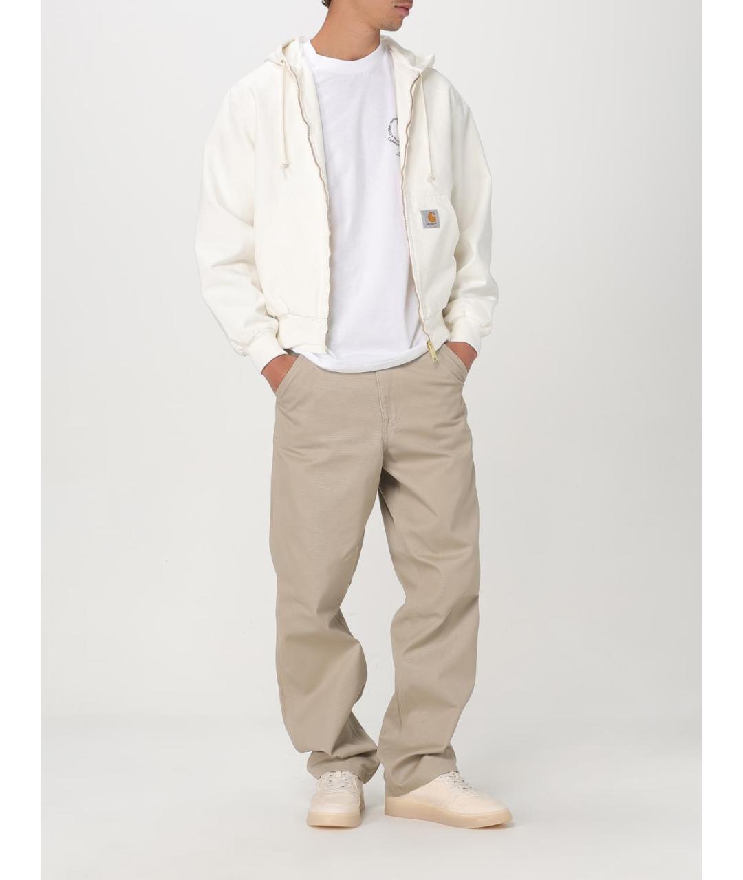 CARHARTT WIP Бежевые повседневные брюки, фото 3