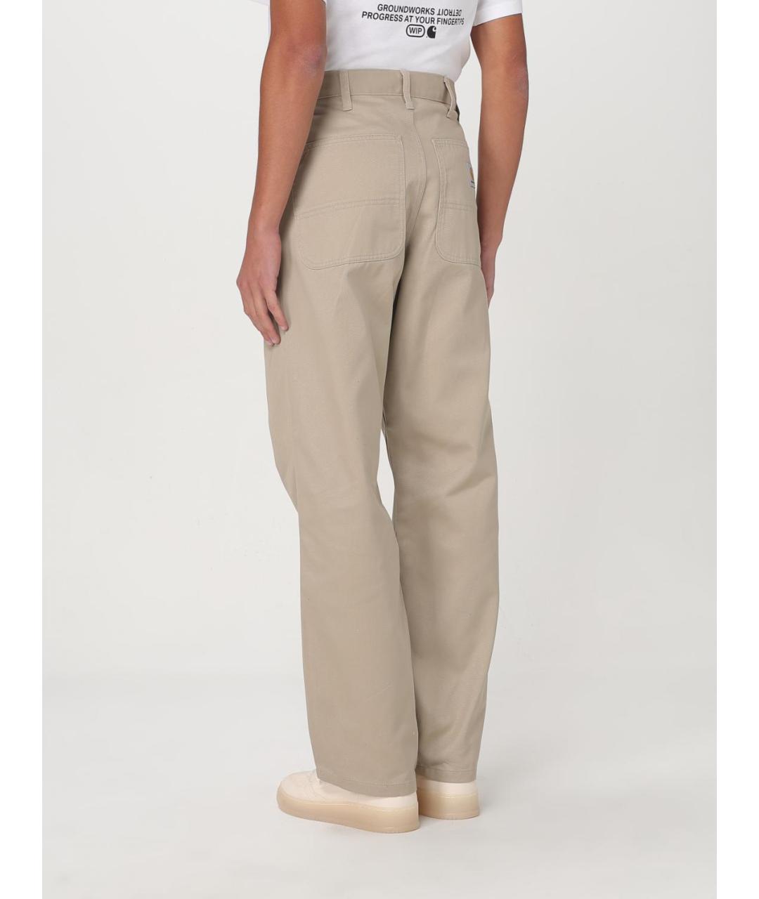CARHARTT WIP Бежевые повседневные брюки, фото 4