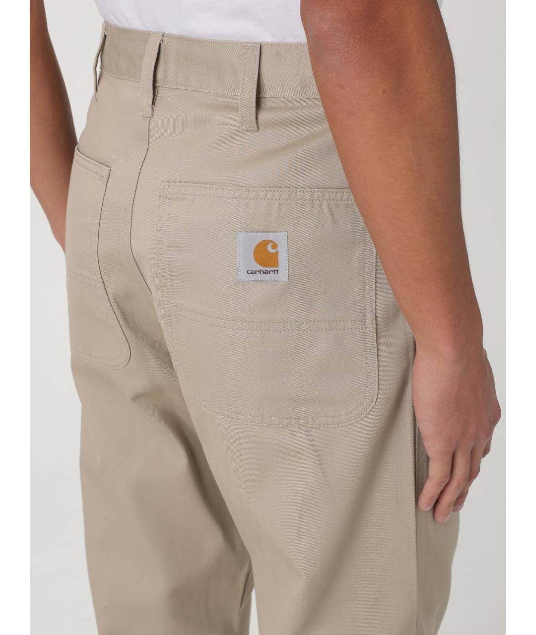 CARHARTT WIP Бежевые повседневные брюки, фото 5