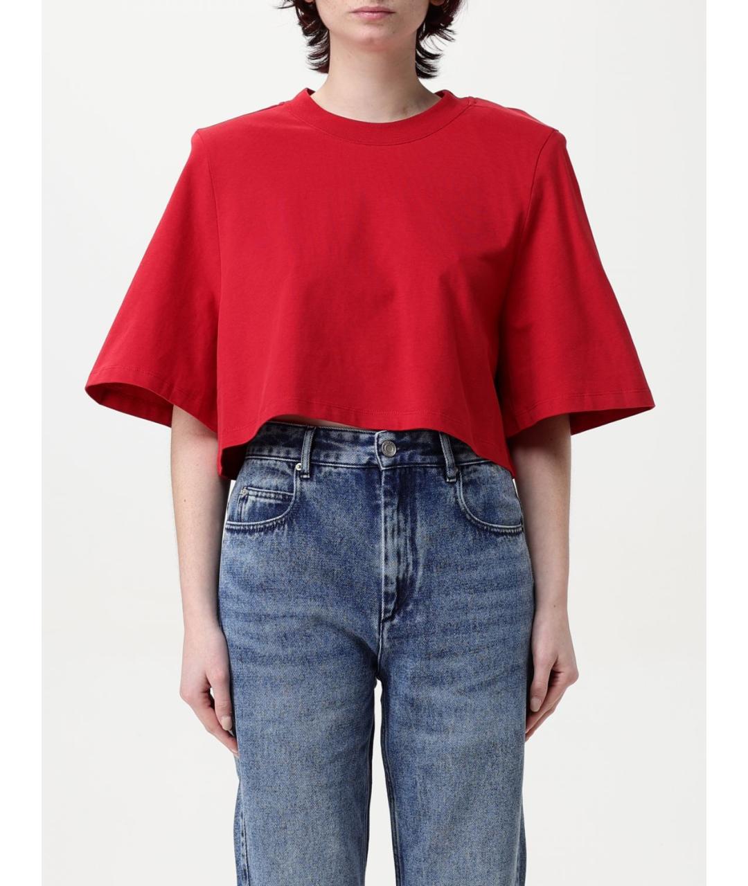 ISABEL MARANT Красная футболка, фото 4