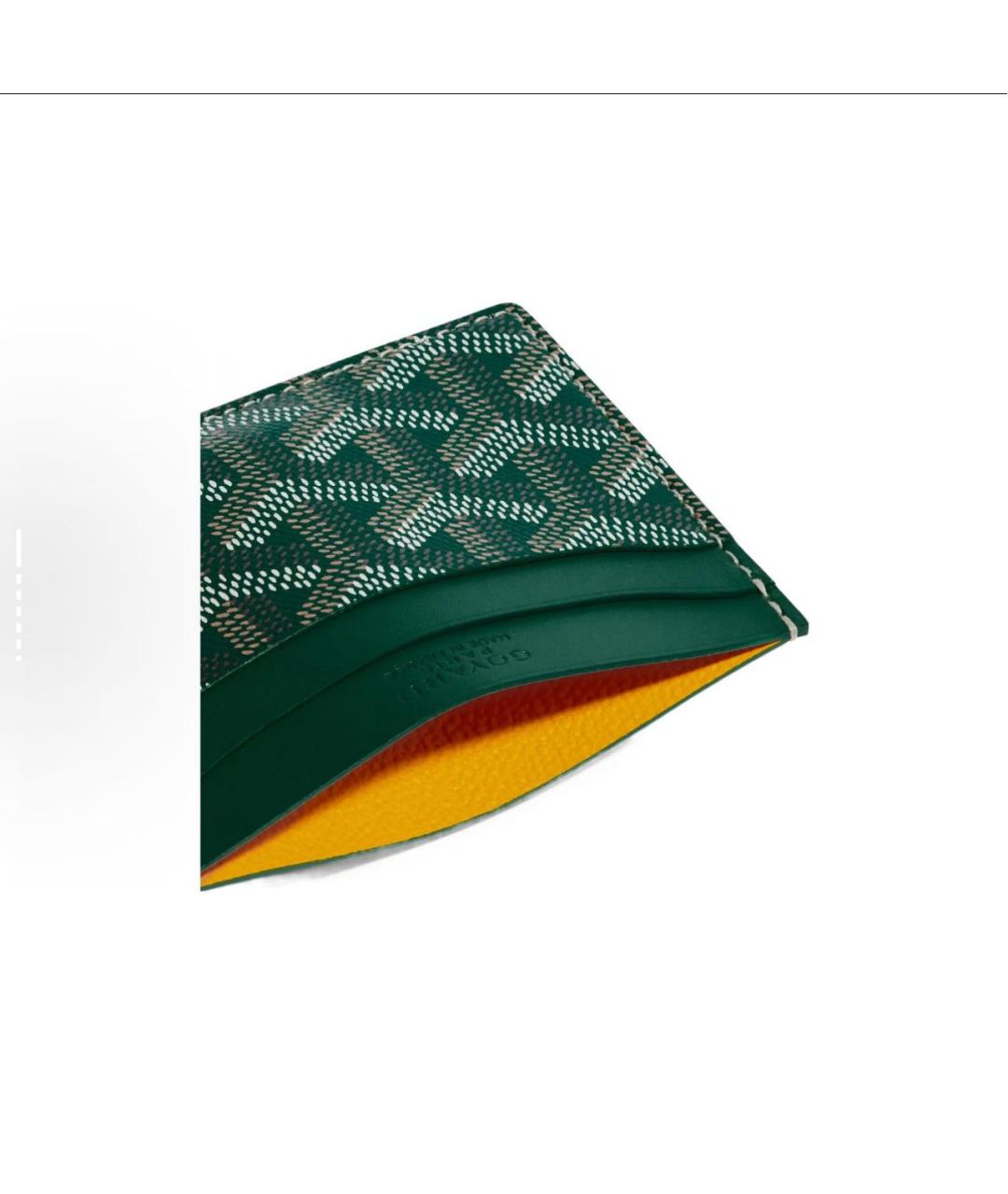 GOYARD Зеленая визитница, фото 2