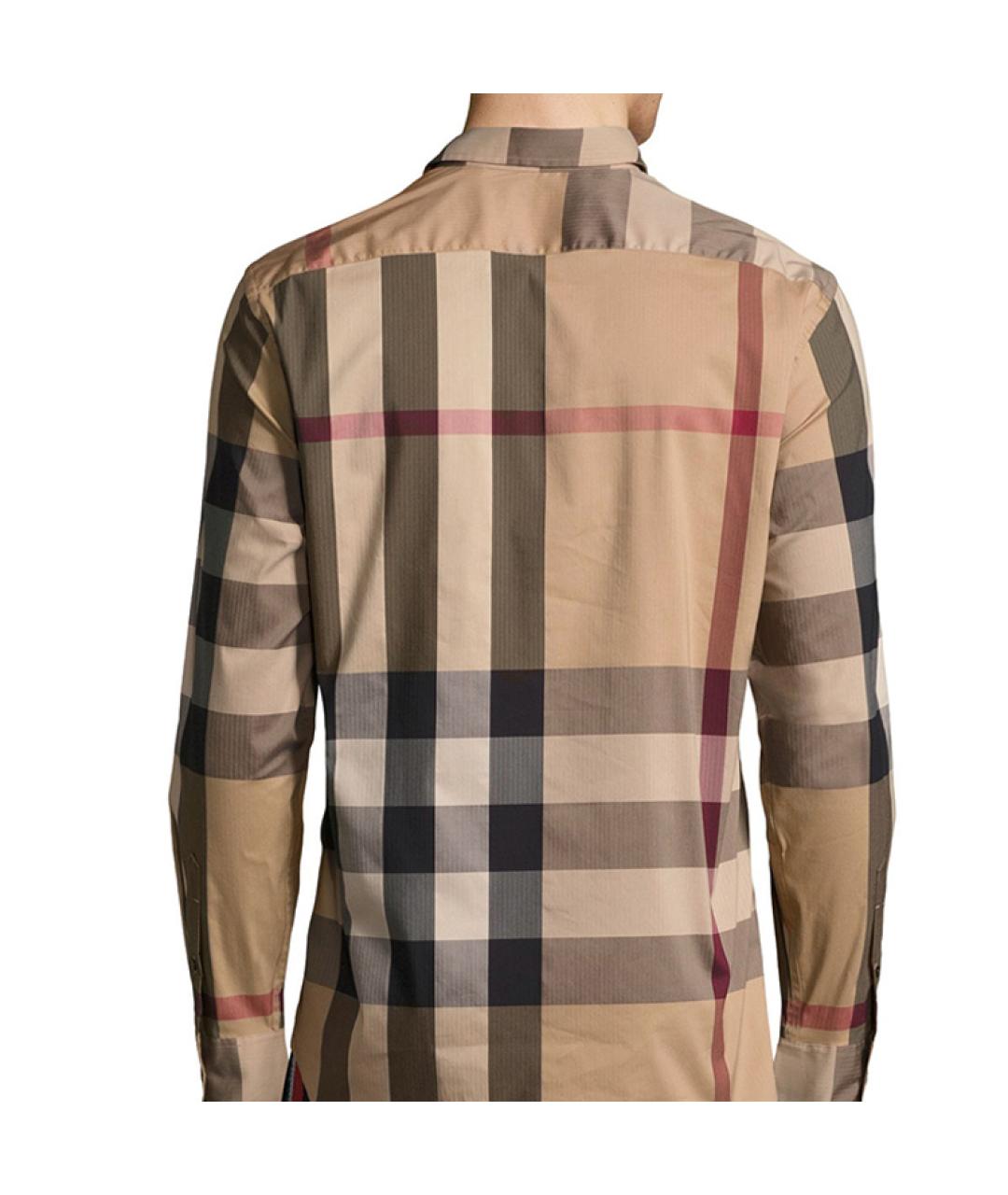 BURBERRY Мульти хлопковая кэжуал рубашка, фото 5
