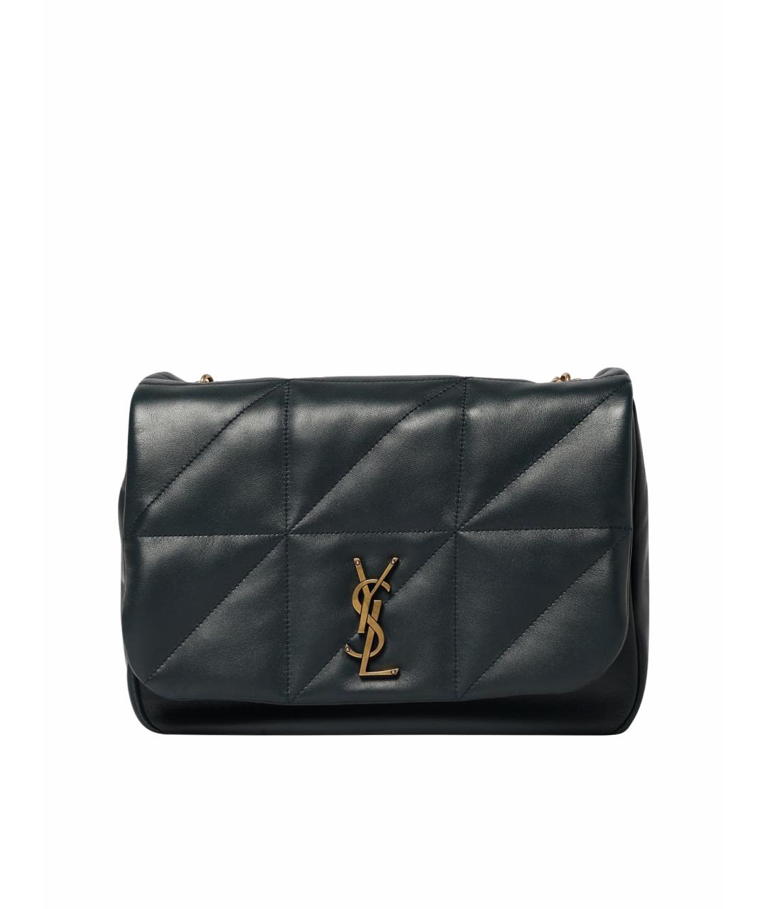 SAINT LAURENT Темно-синяя кожаная сумка через плечо, фото 1