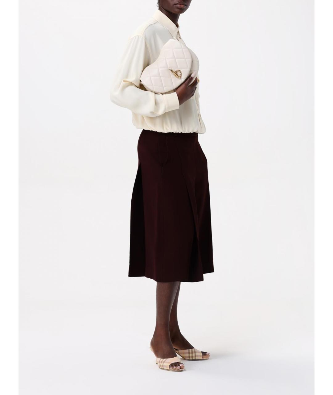 BURBERRY Бежевая кожаная сумка через плечо, фото 2