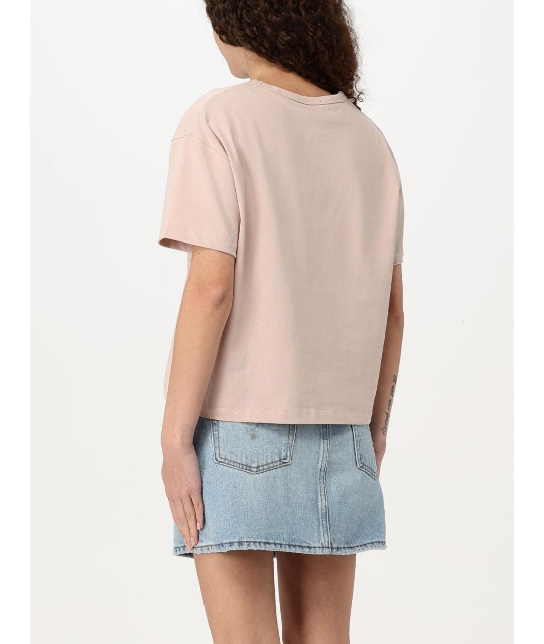 A.P.C. Розовая хлопковая футболка, фото 3
