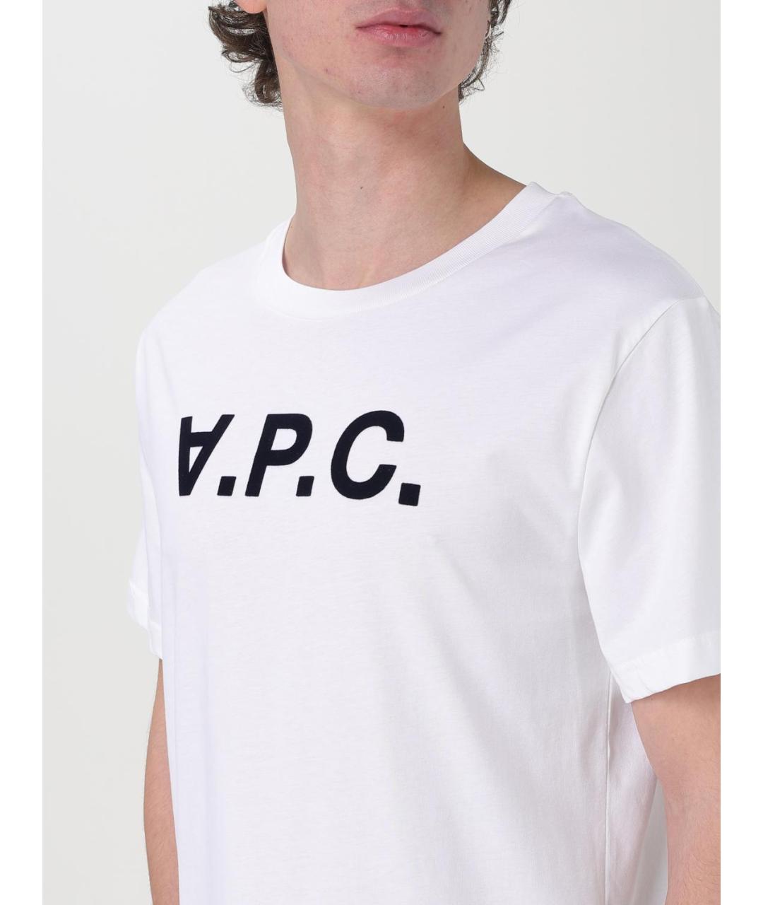 A.P.C. Белая футболка, фото 4
