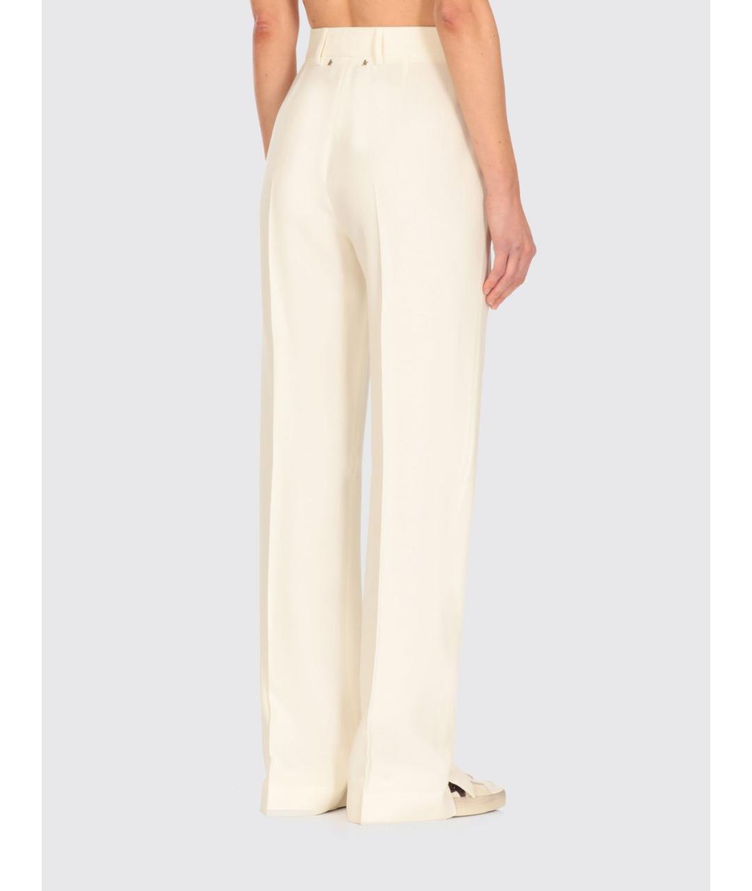 GOLDEN GOOSE DELUXE BRAND Белые прямые брюки, фото 4