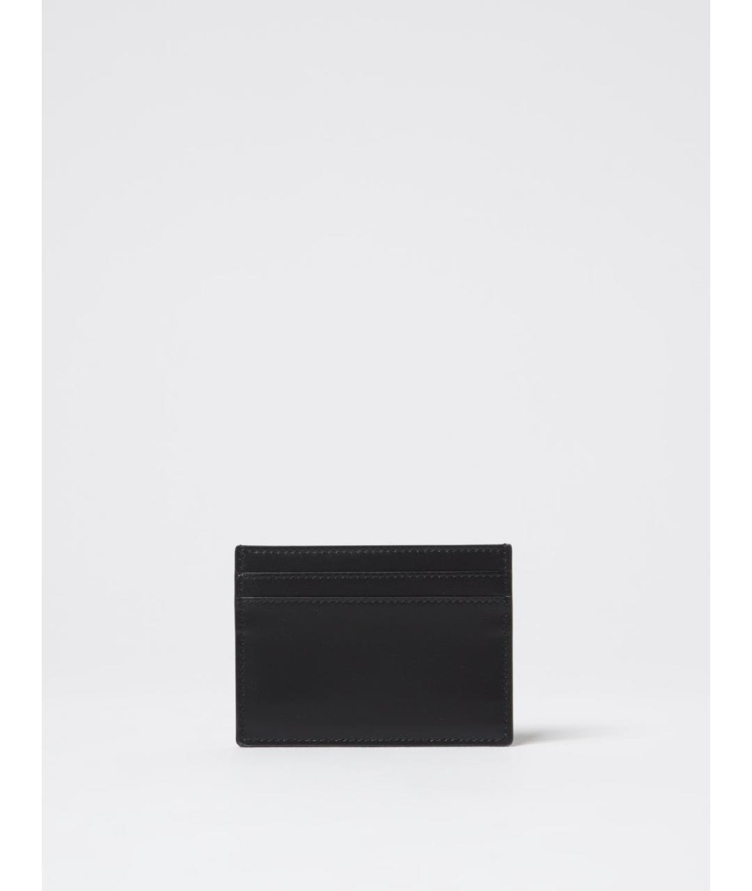 SAINT LAURENT Черный кожаный кардхолдер, фото 2
